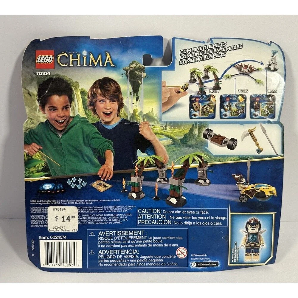 70104 JUNGLE GATES Lego Legos Set NEW Legends Of Chima Speedorz LENNOX - Picture 2 of 2